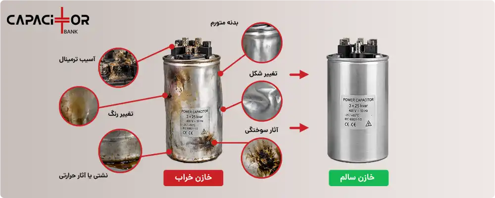 علائم خرابی خازن سه فاز چیست